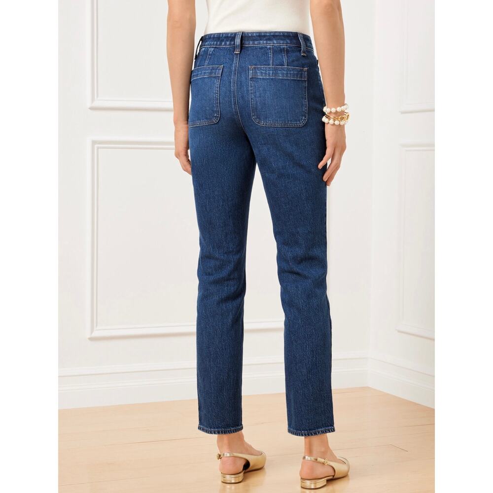 Talbots Slim Straight Ankle Jeans Bettina Wash Size 20W - Picture 5 of 12
